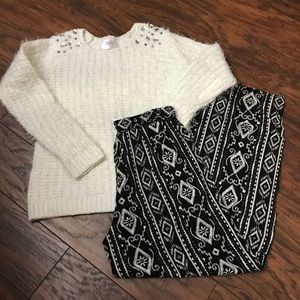 Justice Girl’s Sweater & Pants Outfit Sz 16